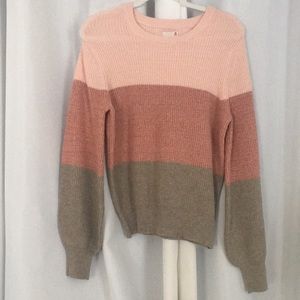 Color block sweater